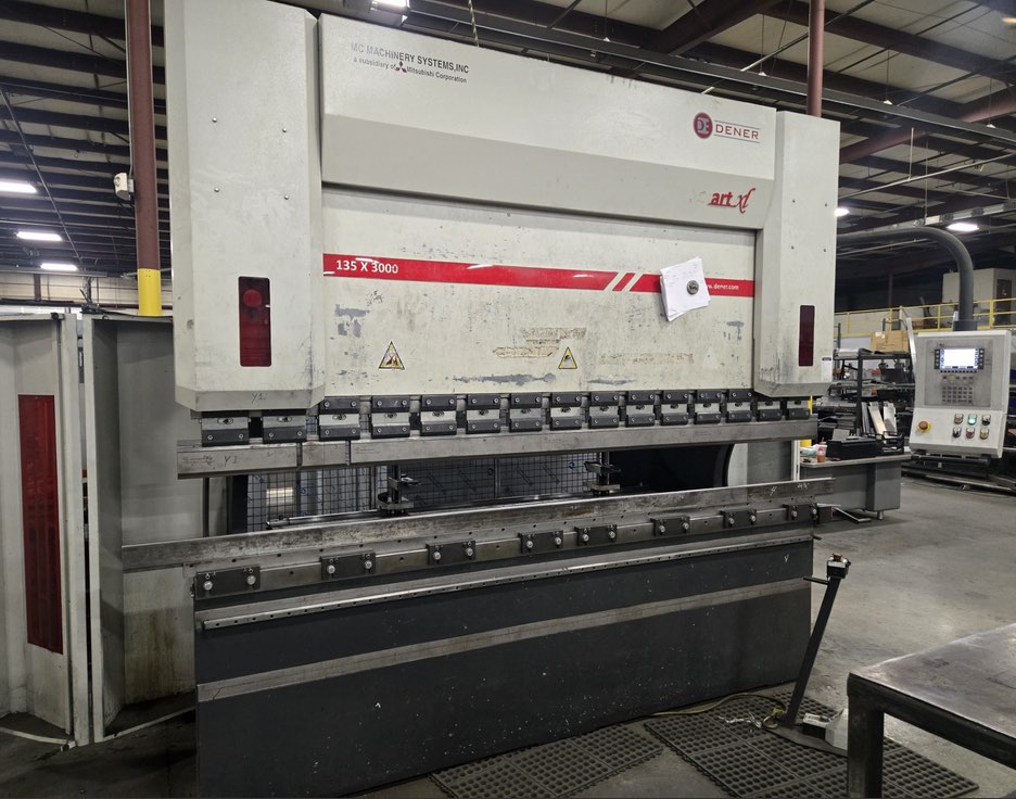 148 Ton  X 10’ Dener Smart DSXL 135-3000 CNC Press Brake